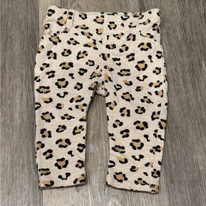 GARANINALS Cotton Blend 3-6 Mo Baby Pants Leggings Soft Stretchy Cheetah Print